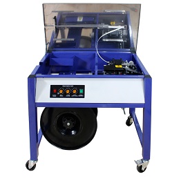 Double motor strapping machine